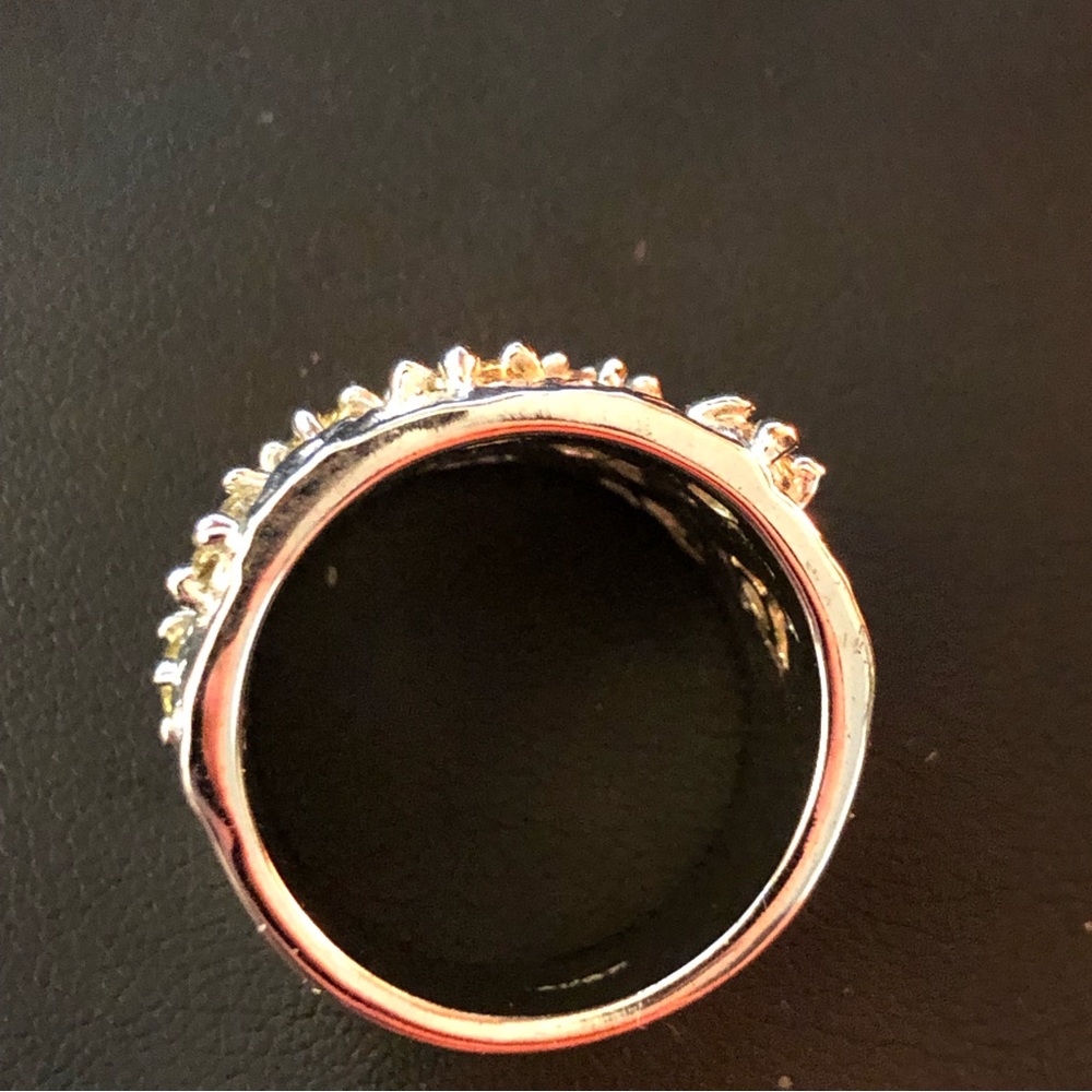 Silver Statement Ring With Chrystal’s - image 3